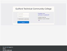 Tablet Screenshot of online.gtcc.edu
